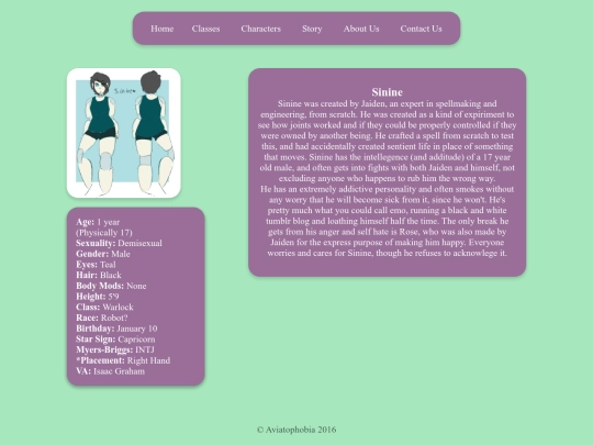 Characters/sin screenshot
