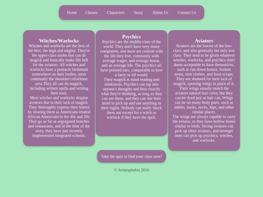 classes screenshot