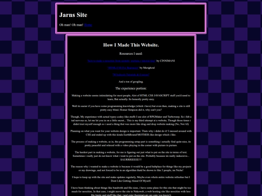 blog/makingasite screenshot