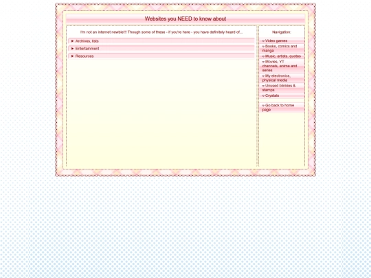 collection-websites screenshot