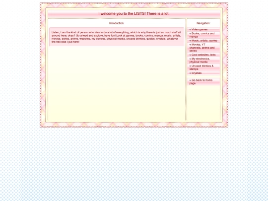 lists screenshot