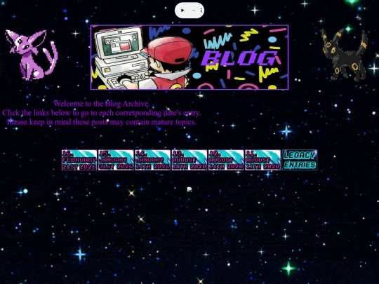 Blog/bloghomepage screenshot