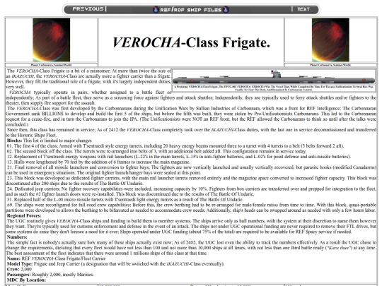VEROCHA-class screenshot