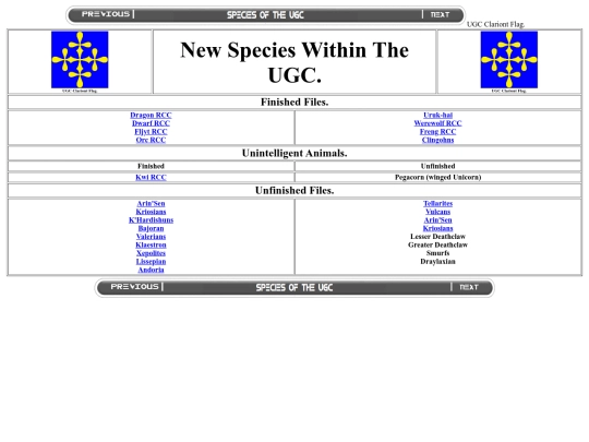species screenshot