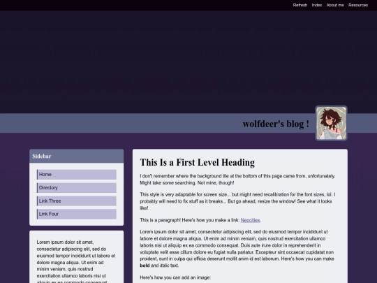 newblog screenshot