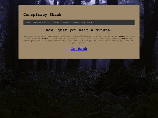 conspiracyshack screenshot