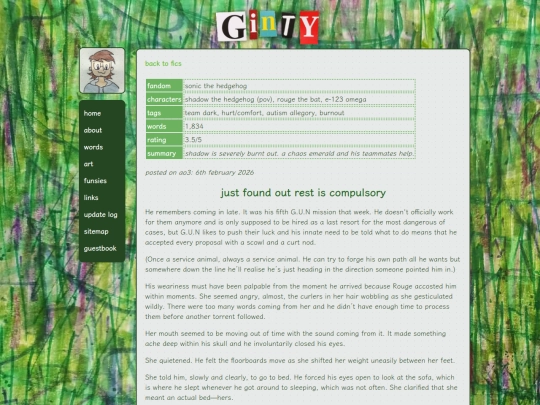 fics/justfoundout screenshot