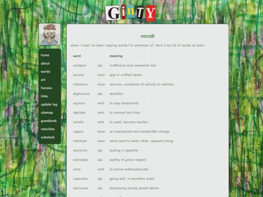 vocab screenshot