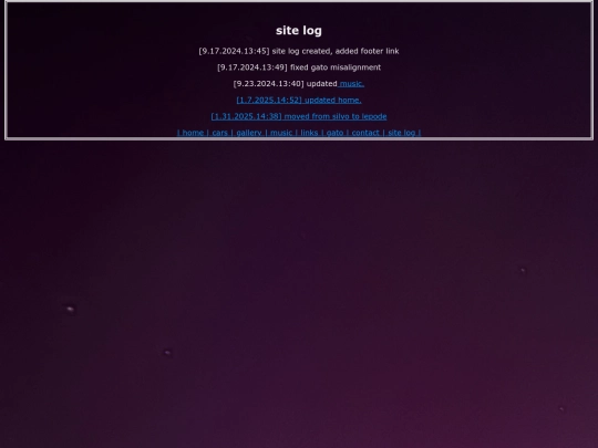 sitelog screenshot