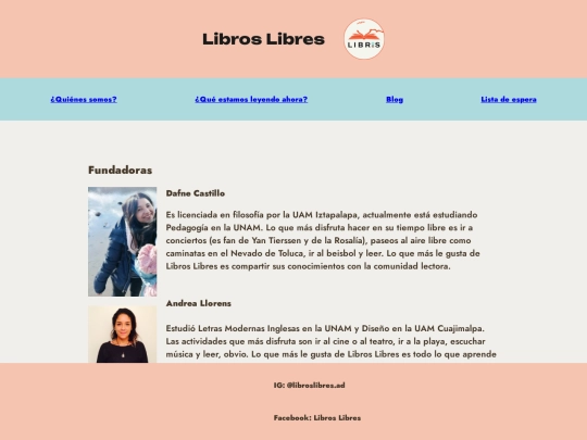 fundadoras screenshot