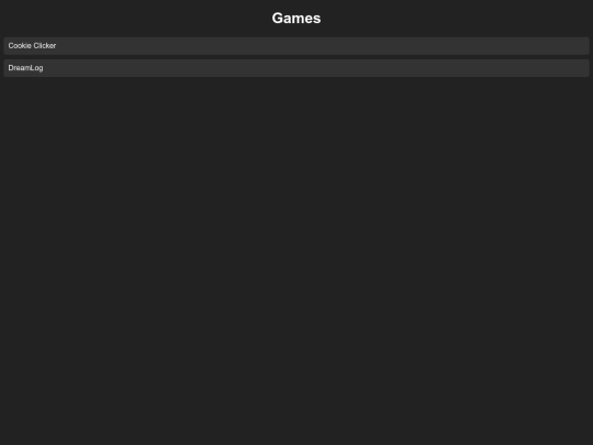 games screenshot