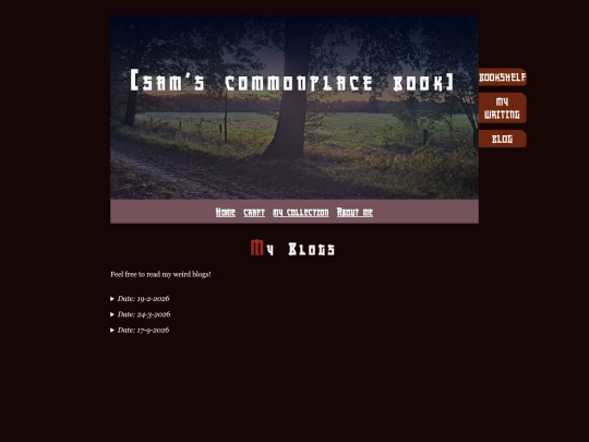Blog screenshot
