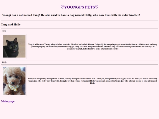Yoongi's pets screenshot