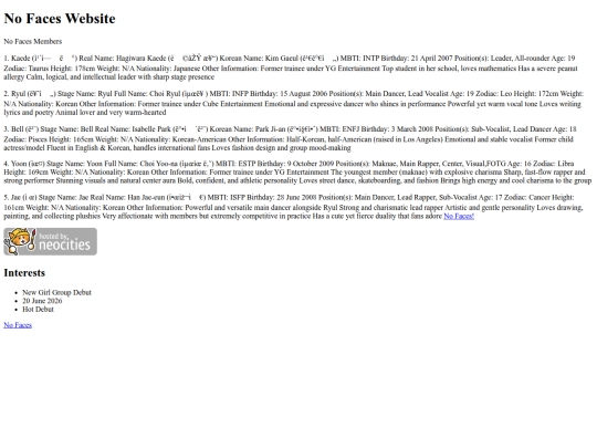 index screenshot