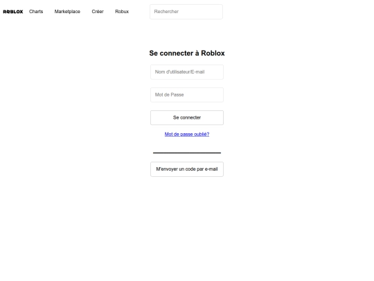 login screenshot