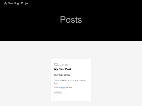 posts screenshot