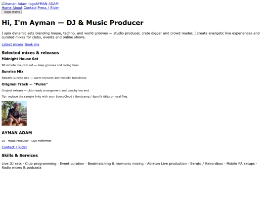 index screenshot