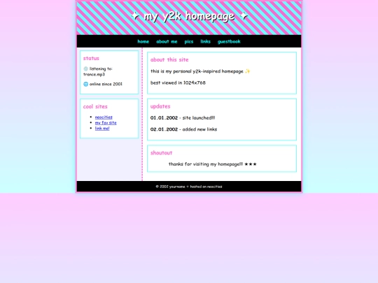 y_2_k_neocities_website screenshot