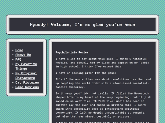 GameReviews/psycholonials screenshot