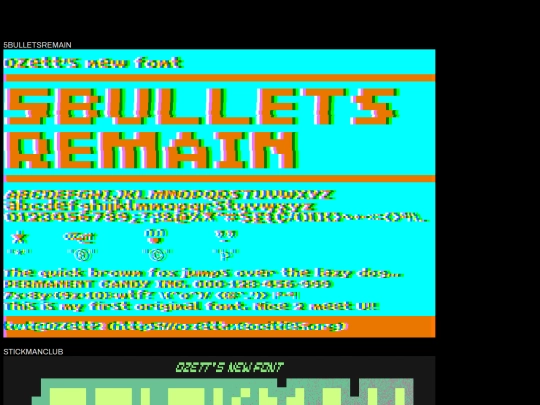 fonts screenshot
