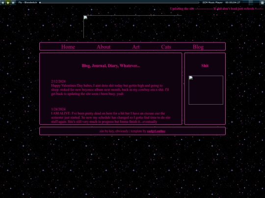 blog screenshot