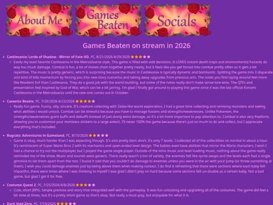 games screenshot