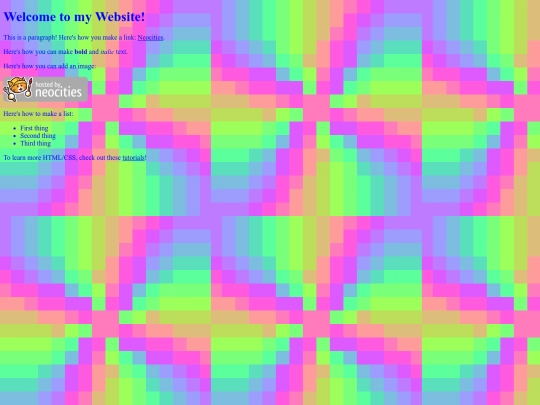 menu screenshot