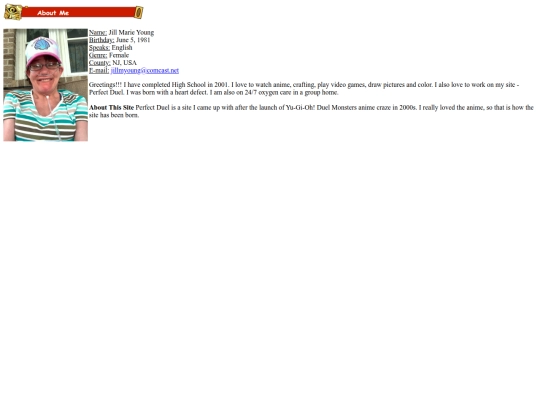 site/aboutme screenshot