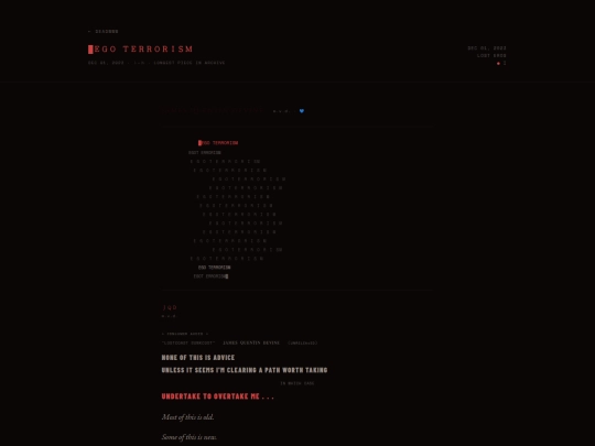 egoterrorism screenshot