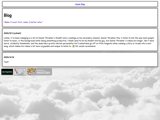 blog screenshot