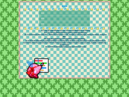 updates screenshot