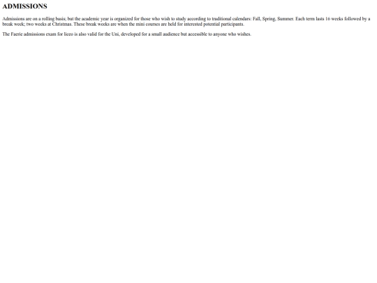 admissions screenshot