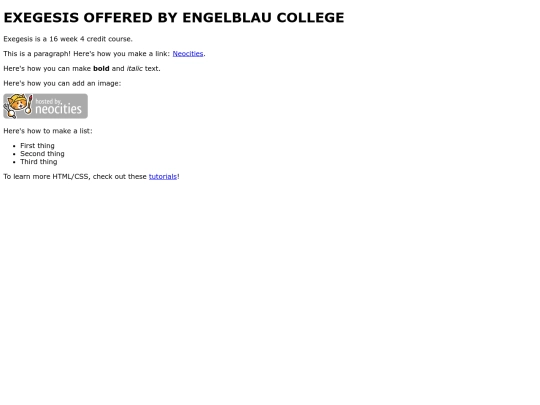 exegesis screenshot