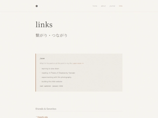links screenshot