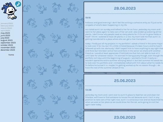 diary/june2023 screenshot