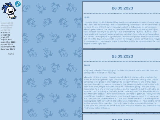 diary/september2023 screenshot