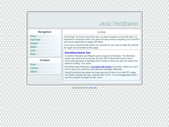 links screenshot