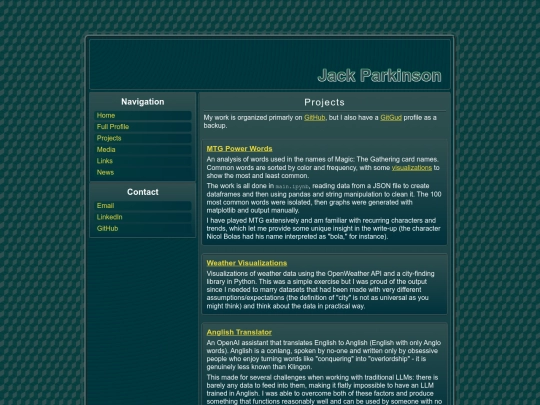 projects screenshot