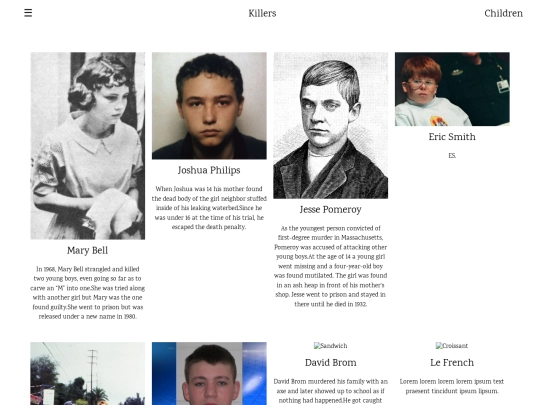 serial killers/children screenshot