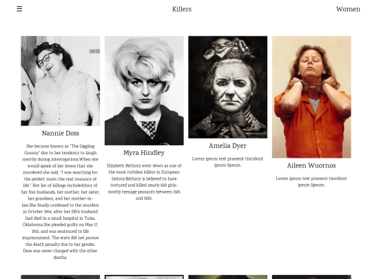 serial killers/women screenshot
