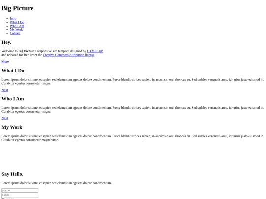 index screenshot