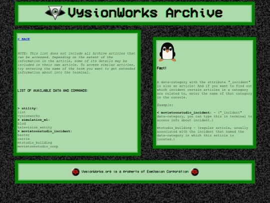 list screenshot