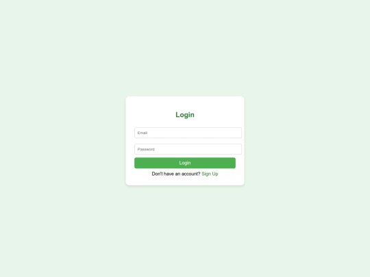login screenshot