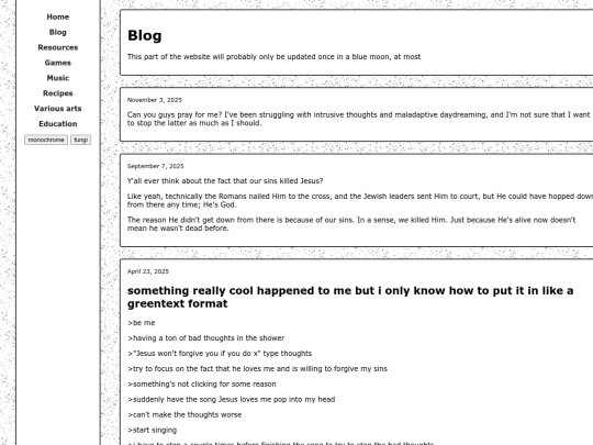 blog screenshot