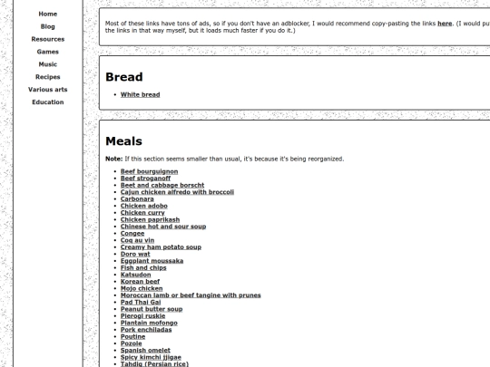 recipes screenshot