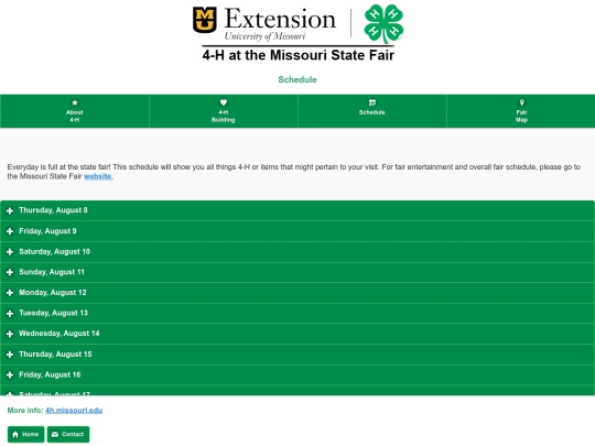 schedule screenshot