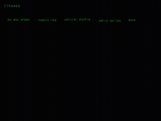 themes screenshot