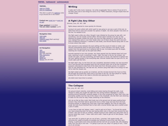 writing screenshot
