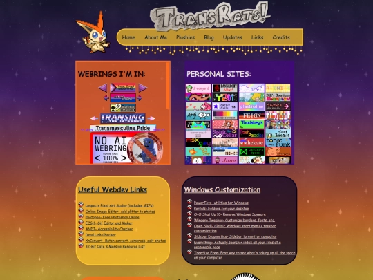 links screenshot