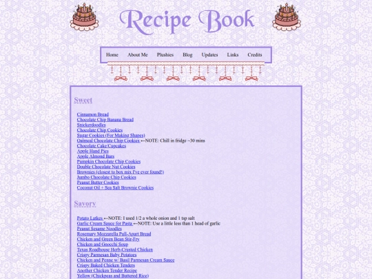 recipes screenshot
